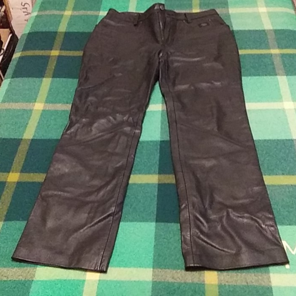 Women's Harley Davidson leather pants 36 / 8 w